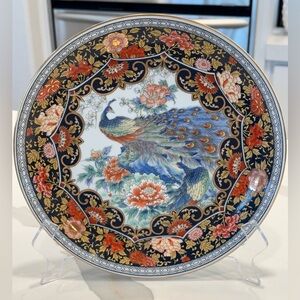Satsuma Handpainted Plate Made in Japan Vintage 80's Japanese